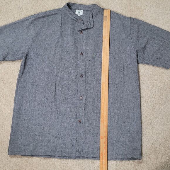 Himalayan Hemp Shirt Mens 3XL Fits Like XL Short Sleeve Button Up THC Free - Picture 3 of 8